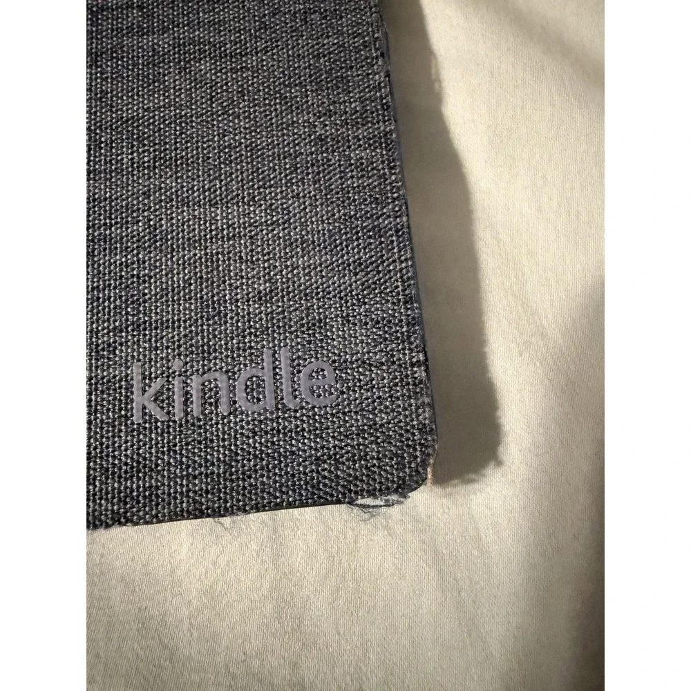 Amazon Kindle Paperwhite 10th Gen Water-Safe Fabric Cover Navy Blue Folio Case